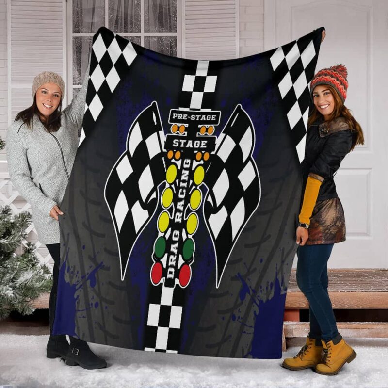 Drag Racing Blanket Blue 1.jpg
