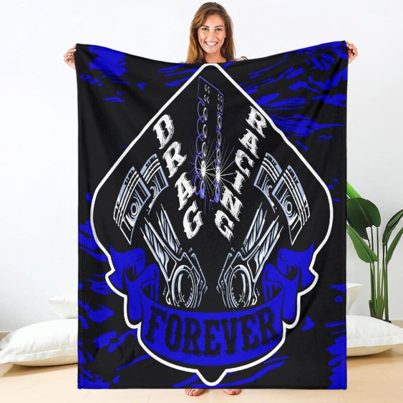 Drag Racing Blanket NEW Blue 1.jpg