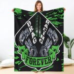 Drag Racing Blanket NEW Green 1.jpg