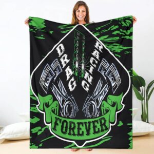 Drag Racing Blanket NEW Green 1.jpg