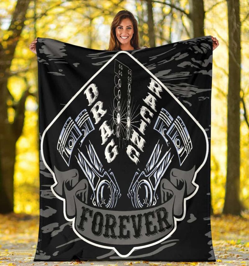 Drag Racing Blanket NEW Grey 1.jpg