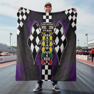 Drag Racing Blanket Purple Premium Drag Racing Fan Gift 1.jpg