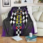 Drag Racing Blanket Purple Premium Drag Racing Fan Gift 2.jpg