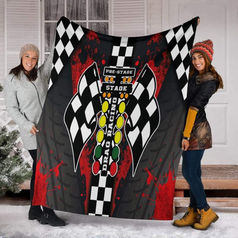 Drag Racing Blanket Red 1.jpg