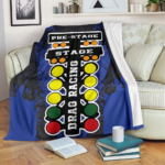 Drag Racing Blanket Suede Fleece Motorsports Throw 1.png