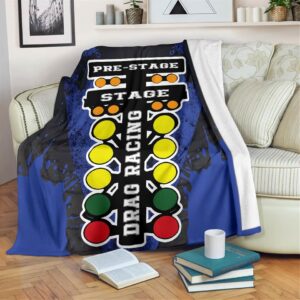 Drag Racing Blanket Suede Fleece Motorsports Throw 1.jpg