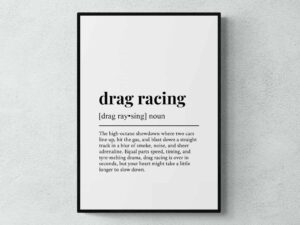 Drag Racing Definition Wall Art 1.jpg