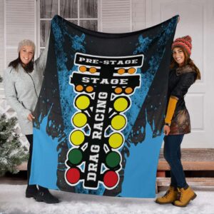 Drag Racing Distressed Blanket 1.jpg