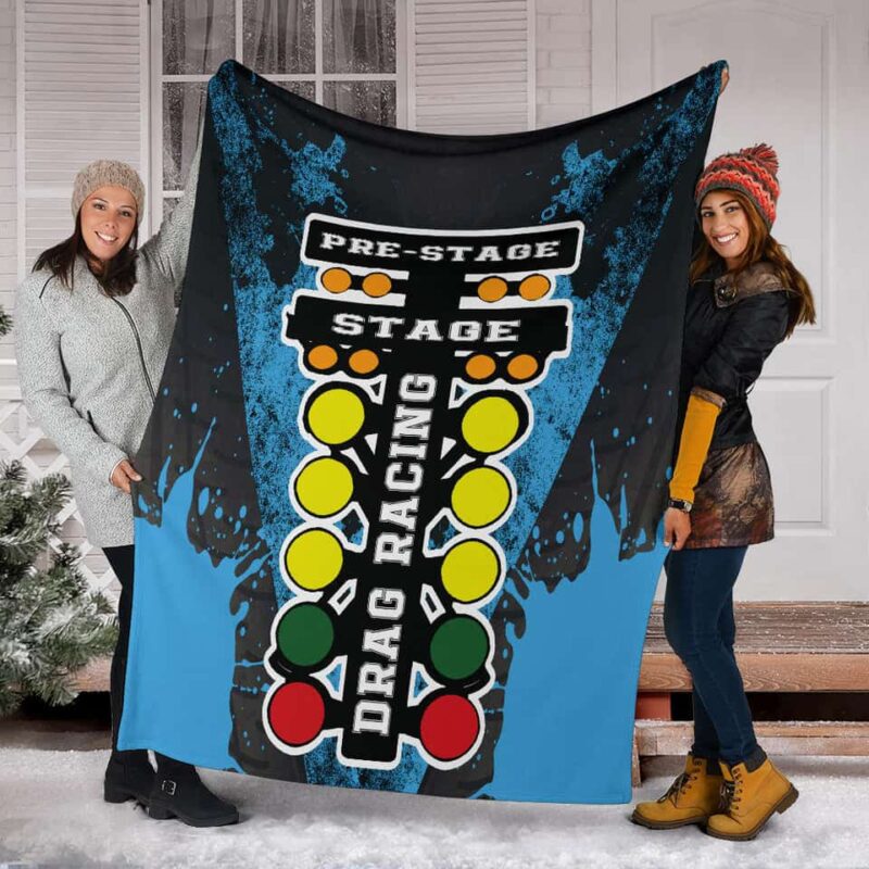 Drag Racing Distressed Blanket 1.jpg
