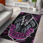 Drag Racing Forever Rectangle Rug Pink 1.jpg