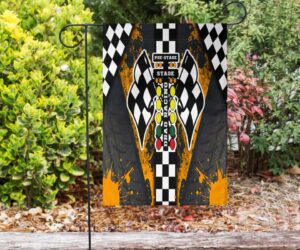 Drag Racing Garden Flag Orange 1.jpg