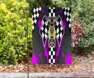 Drag Racing Garden Flag Pink 1.jpg