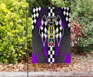 Drag Racing Garden Flag Purple 1.jpg
