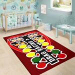 Drag Racing Heart Rectangle Rug Maroon 2.jpg