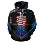 Drag Racing Heartbeat All Over Print Hoodie 2 1.jpg