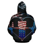 Drag Racing Heartbeat All Over Print Hoodie 3 1.jpg