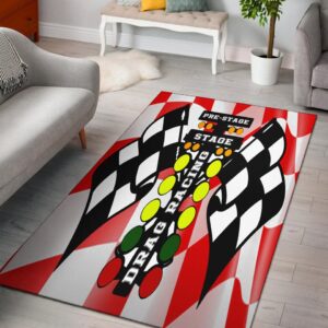Drag Racing Red Flag Rectangle Rug 1.jpg
