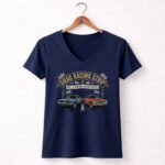 Drag Racing Vintage Strip 2 Womens V Neck.jpg