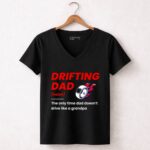 Drifting Drift Racing Dad Mode Off for JDM Family Car Enthusiasts 7 Womens V Neck.jpg