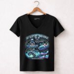 Eat Sleep Dirt Track Repeat Funny Racing 4 Womens V Neck.jpg