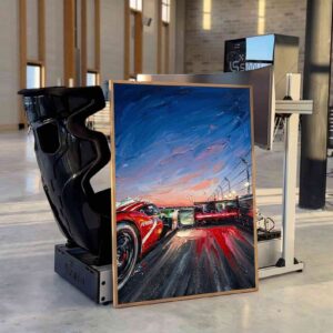 Endurance Racing Hypercar Sunset Track Battle Wall Art 1.jpg