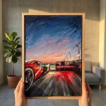 Endurance Racing Hypercar Sunset Track Battle Wall Art 2.jpg