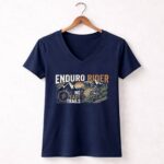 Enduro Rider Dirt Bike 2 Womens V Neck.jpg