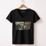 Enduro Rider Dirt Bike 4 Womens V Neck.jpg