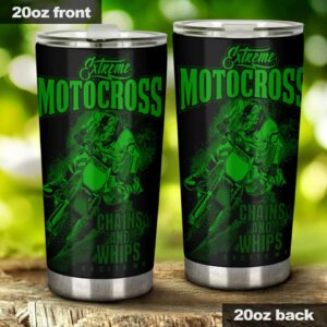 Extreme Motocross Chains And Whips Excite Me 20oz Tumbler Green 2.jpg
