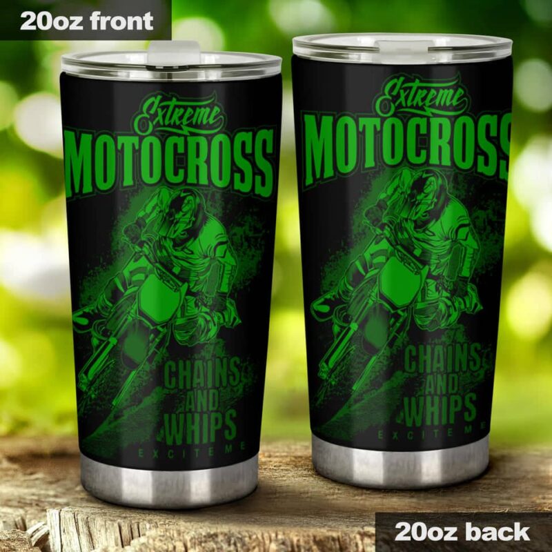 Extreme Motocross Chains And Whips Excite Me 20oz Tumbler Green 2.jpg