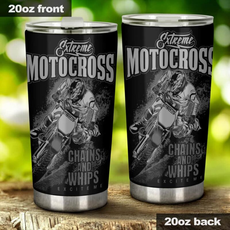 Extreme Motocross Chains And Whips Excite Me 20oz Tumbler Grey 2.jpg