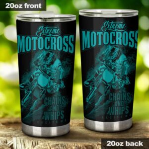 Extreme Motocross Chains And Whips Excite Me 20oz Tumbler Teal 2.jpg