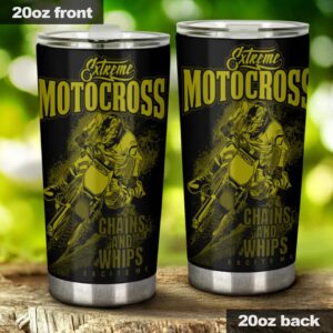 Extreme Motocross Chains And Whips Excite Me 20oz Tumbler Yellow 2.jpg