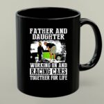 Father and Daughter Working On And Racing Car 1 mug.jpg