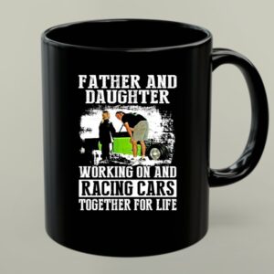 Father and Daughter Working On And Racing Car 1 mug.jpg