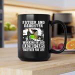 Father and Daughter Working On And Racing Car 2 mug.jpg