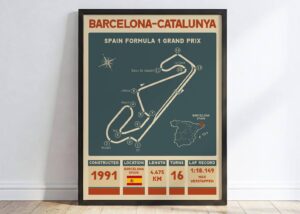 Formula 1 2025 Racing tracks Formula One Barcelona Catalunya Wall Art 1.jpg