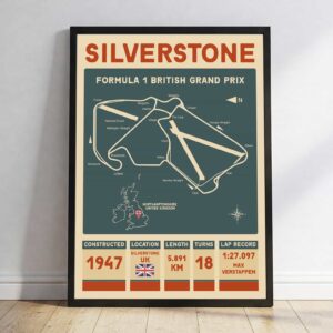 Formula 1 2025 Racing tracks Formula One Silverstone Wall Art 1.jpg