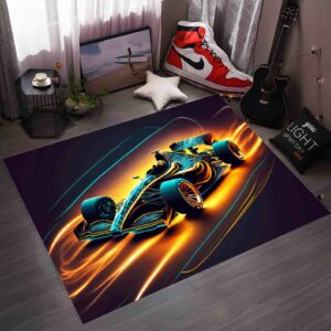 Formula One Racing Car Rectangle Rug 1.jpg