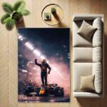 Formula One Racing Car Road Rectangle Rug 2.jpg