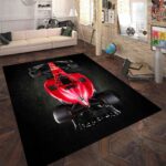 Formula One Red Car Rectangle Rug 1.jpg