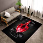 Formula One Red Car Rectangle Rug 2.jpg