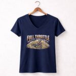 Full Throttle Dirt Bike 2 Womens V Neck.jpg