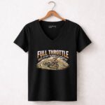 Full Throttle Dirt Bike 4 Womens V Neck.jpg