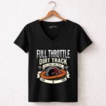 Full Throttle Dirt Track 4 Womens V Neck.jpg