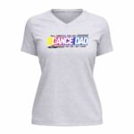 Full Throttle Full Out Dance Dad Last Lap Last Count Funny Logo Nascar 4 Womens V Neck.jpg