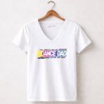 Full Throttle Full Out Dance Dad Last Lap Last Count Funny Logo Nascar 5 Womens V Neck.jpg