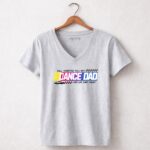 Full Throttle Full Out Dance Dad Last Lap Last Count Funny Logo Nascar 6 Womens V Neck.jpg