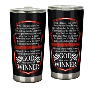 God Winner Checkered Flag Racing 20oz Tumbler 1.jpg