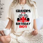 Grandpa Of The Birth Day Boy Formula 7 T Shirt.jpg
